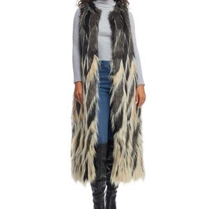 Fabulous furs, long vest